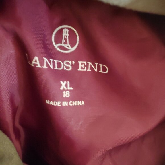 Lands' End Women's Down Puffer Vest Packable Down Outdoor Vest Purple SZ XL - Picture 5 of 6